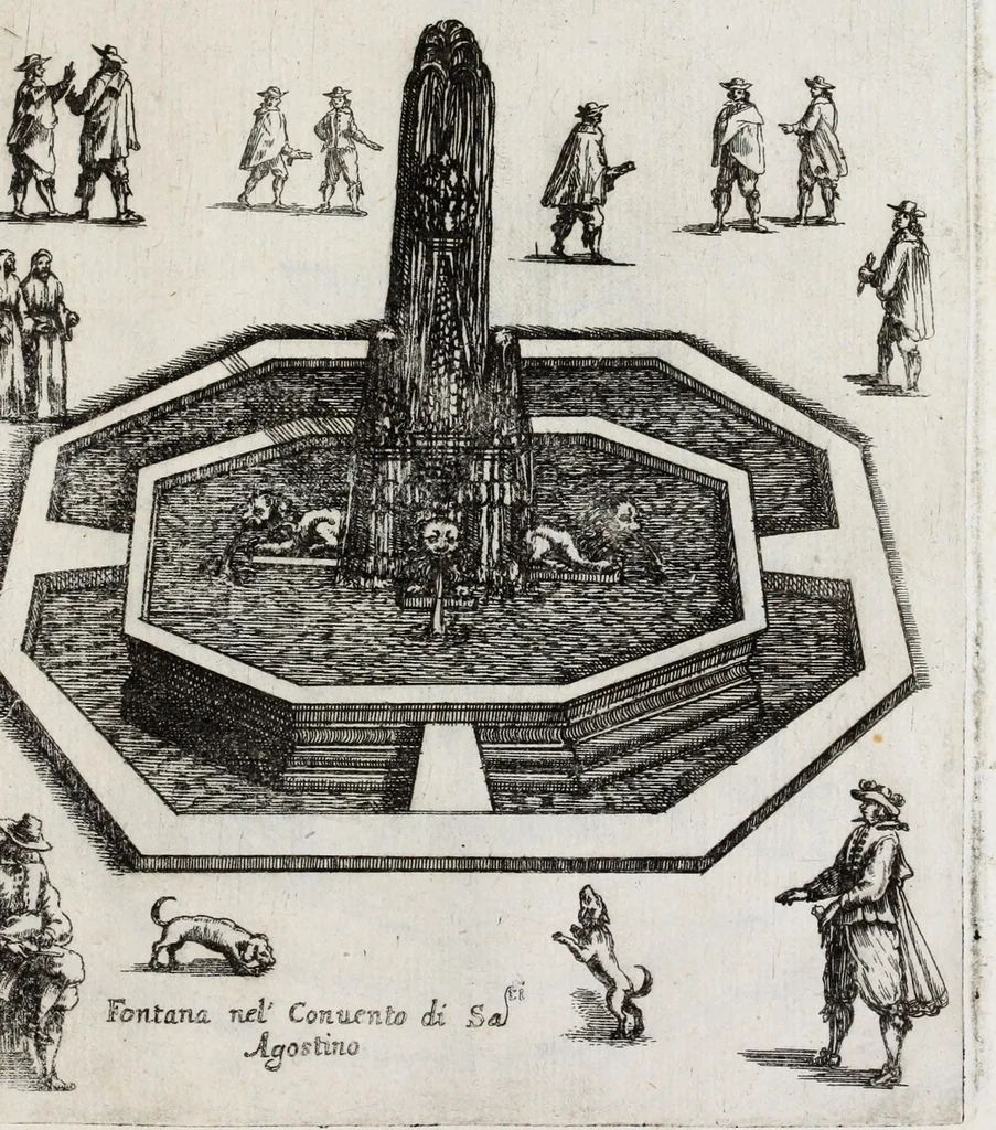 An illustration from Raccolta delle principali fontane dell'inclitta città di Roma, 1647, leaf 83