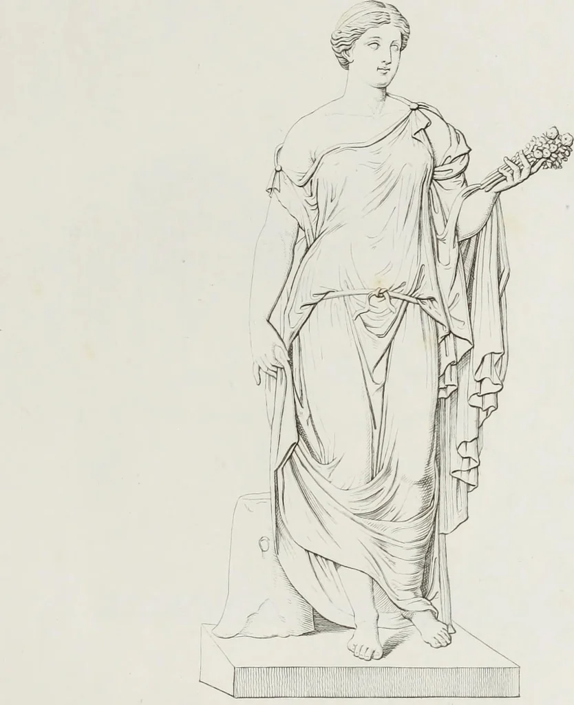An illustration from Raccolta de' piu belli ed interessanti dipinti, musaici ed altri monumenti rinvenuti negli scavi di Ercolano, di Pompei, e di Stabia, che ammiransi nel Museo nazionale.., 1876, leaf 12