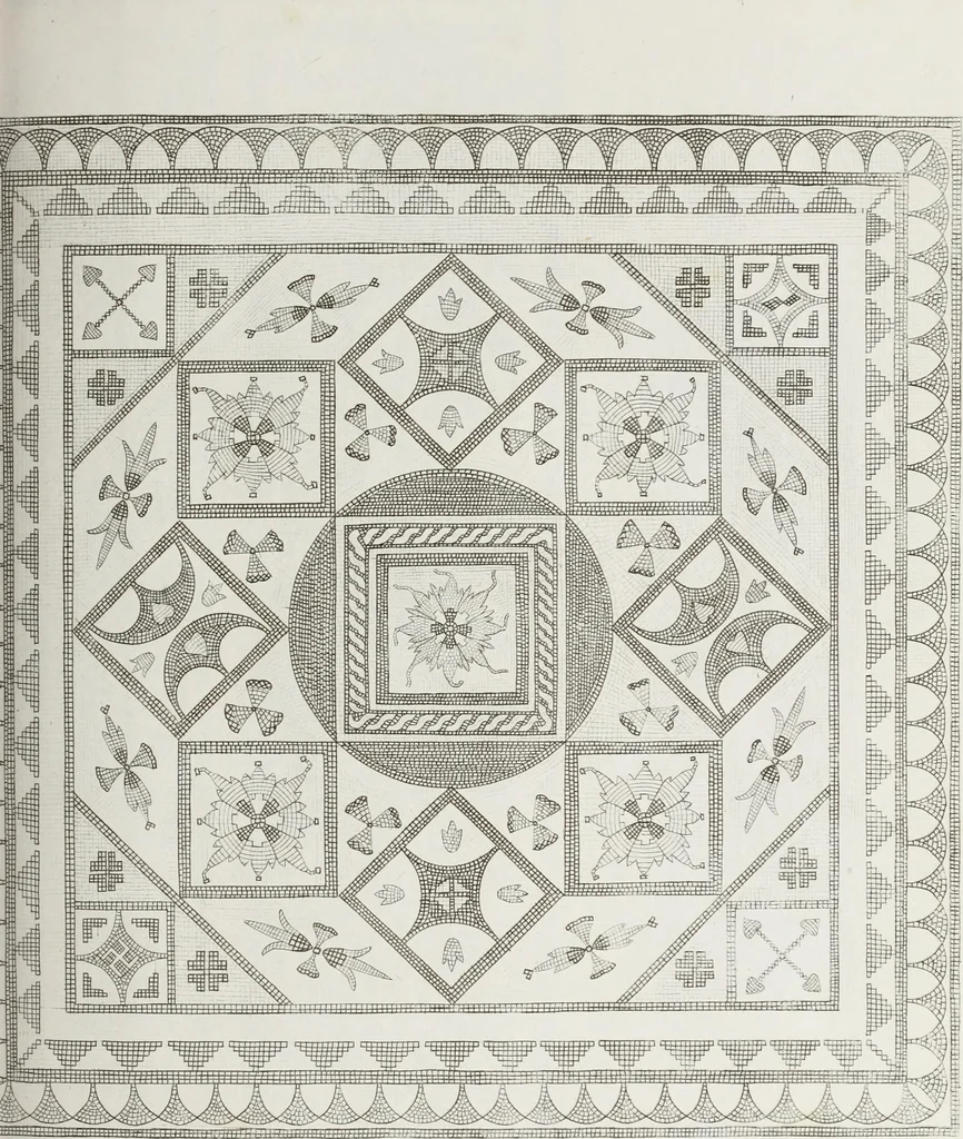 An illustration from Raccolta de' piu belli ed interessanti dipinti, musaici ed altri monumenti rinvenuti negli scavi di Ercolano, di Pompei, e di Stabia, che ammiransi nel Museo nazionale.., 1876, leaf 132