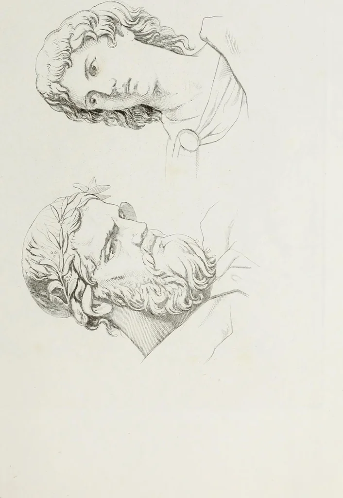 An illustration from Raccolta de' piu belli ed interessanti dipinti, musaici ed altri monumenti rinvenuti negli scavi di Ercolano, di Pompei, e di Stabia, che ammiransi nel Museo nazionale.., 1876, leaf 154