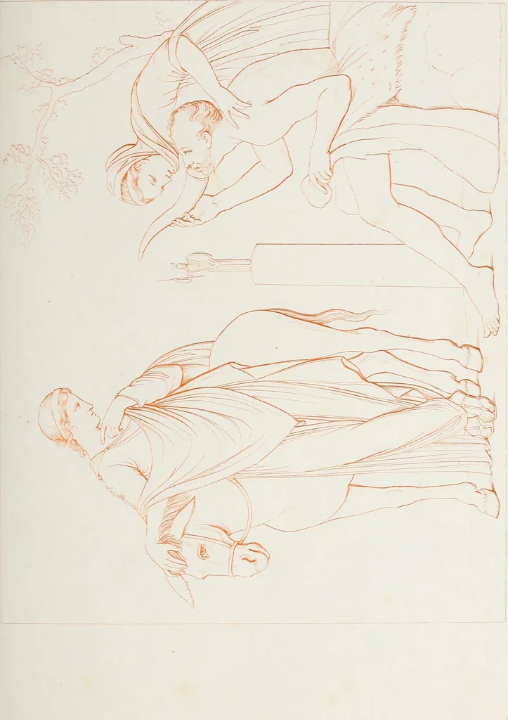 An illustration from Raccolta de' piu belli ed interessanti dipinti, musaici ed altri monumenti rinvenuti negli scavi di Ercolano, di Pompei, e di Stabia, che ammiransi nel Museo nazionale.., 1876, leaf 192