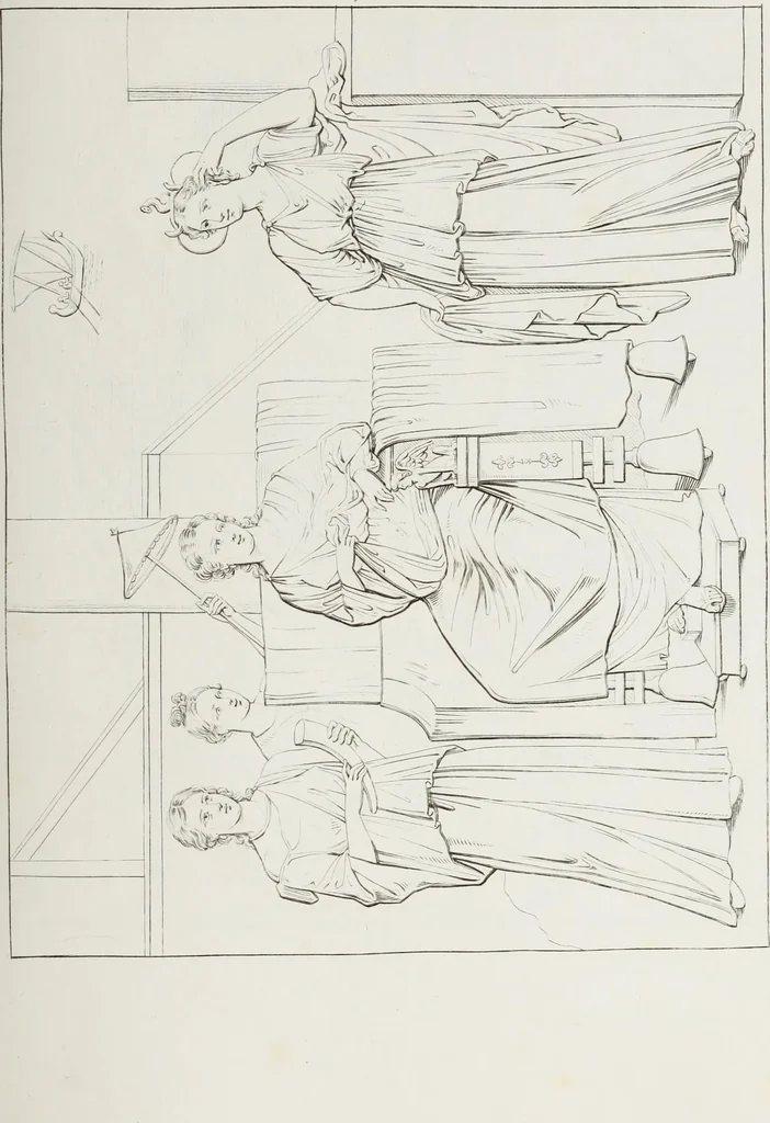 An illustration from Raccolta de' piu belli ed interessanti dipinti, musaici ed altri monumenti rinvenuti negli scavi di Ercolano, di Pompei, e di Stabia, che ammiransi nel Museo nazionale.., 1876, leaf 226