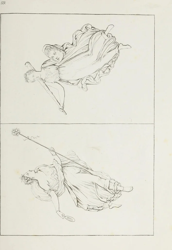 An illustration from Raccolta de' piu belli ed interessanti dipinti, musaici ed altri monumenti rinvenuti negli scavi di Ercolano, di Pompei, e di Stabia, che ammiransi nel Museo nazionale.., 1876, leaf 250