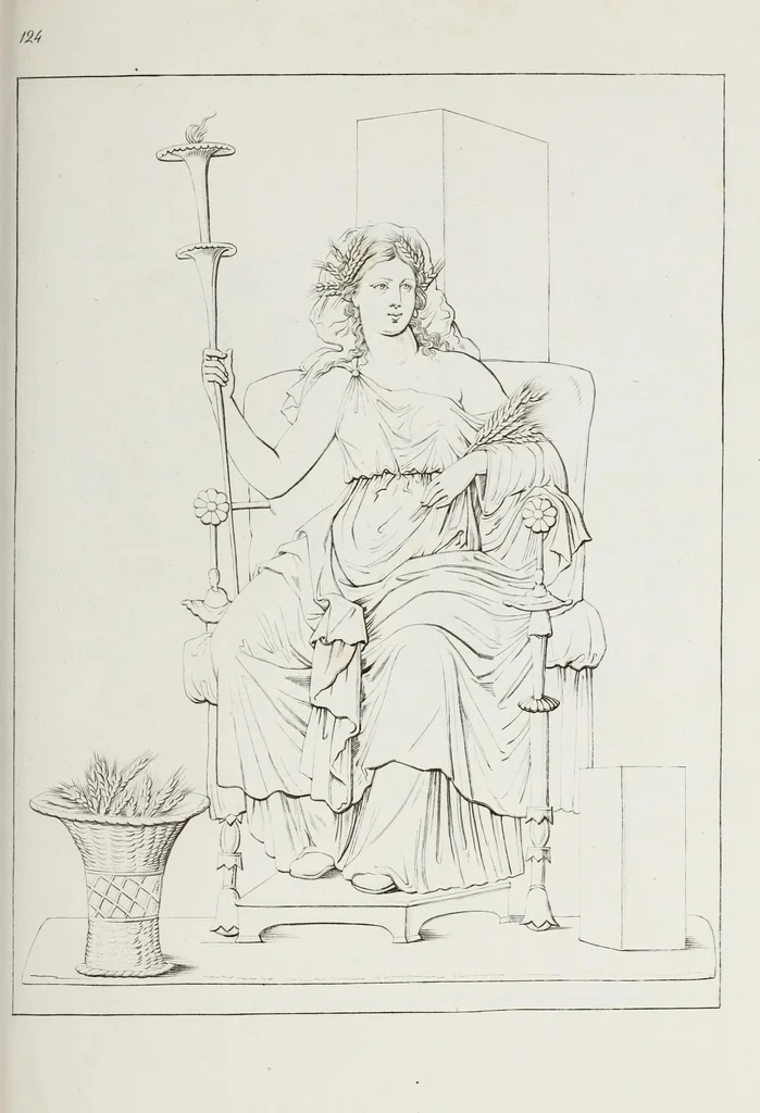 An illustration from Raccolta de' piu belli ed interessanti dipinti, musaici ed altri monumenti rinvenuti negli scavi di Ercolano, di Pompei, e di Stabia, che ammiransi nel Museo nazionale.., 1876, leaf 254
