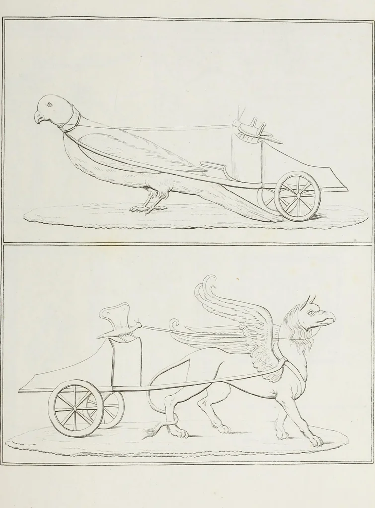 An illustration from Raccolta de' piu belli ed interessanti dipinti, musaici ed altri monumenti rinvenuti negli scavi di Ercolano, di Pompei, e di Stabia, che ammiransi nel Museo nazionale.., 1876, leaf 286