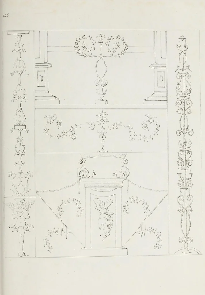 An illustration from Raccolta de' piu belli ed interessanti dipinti, musaici ed altri monumenti rinvenuti negli scavi di Ercolano, di Pompei, e di Stabia, che ammiransi nel Museo nazionale.., 1876, leaf 298