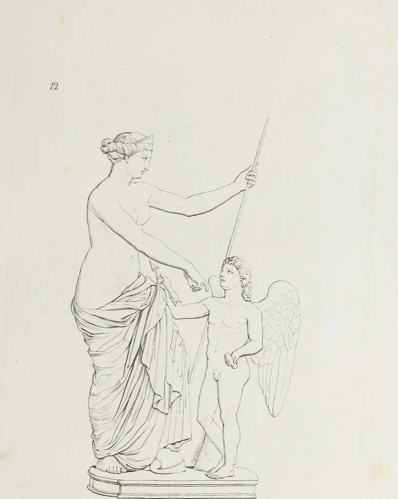 An illustration from Raccolta de' piu belli ed interessanti dipinti, musaici ed altri monumenti rinvenuti negli scavi di Ercolano, di Pompei, e di Stabia, che ammiransi nel Museo nazionale.., 1876, leaf 30