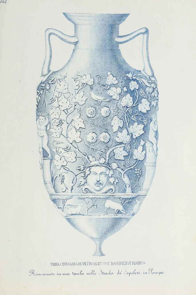 An illustration from Raccolta de' piu belli ed interessanti dipinti, musaici ed altri monumenti rinvenuti negli scavi di Ercolano, di Pompei, e di Stabia, che ammiransi nel Museo nazionale.., 1876, leaf 302