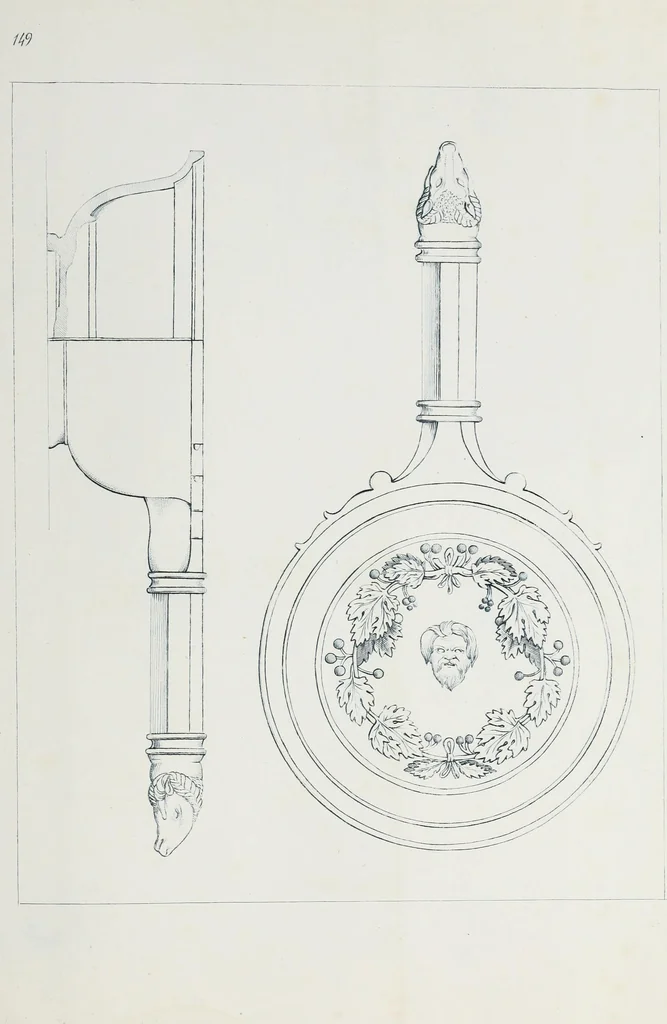 An illustration from Raccolta de' piu belli ed interessanti dipinti, musaici ed altri monumenti rinvenuti negli scavi di Ercolano, di Pompei, e di Stabia, che ammiransi nel Museo nazionale.., 1876, leaf 304