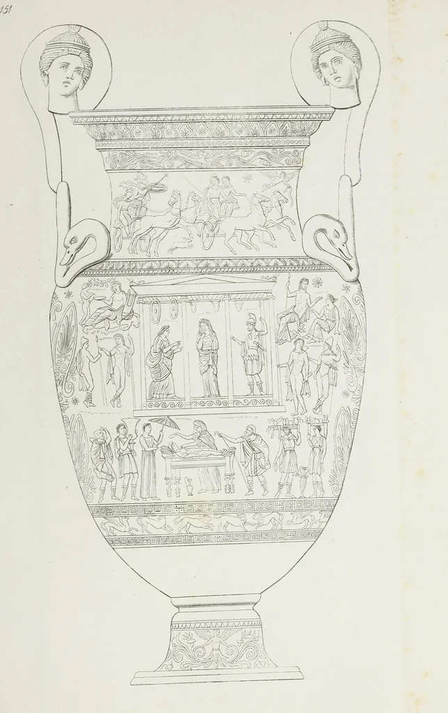 An illustration from Raccolta de' piu belli ed interessanti dipinti, musaici ed altri monumenti rinvenuti negli scavi di Ercolano, di Pompei, e di Stabia, che ammiransi nel Museo nazionale.., 1876, leaf 308