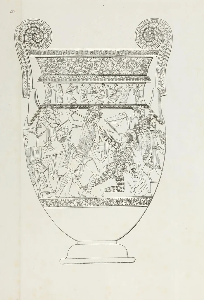 An illustration from Raccolta de' piu belli ed interessanti dipinti, musaici ed altri monumenti rinvenuti negli scavi di Ercolano, di Pompei, e di Stabia, che ammiransi nel Museo nazionale.., 1876, leaf 314