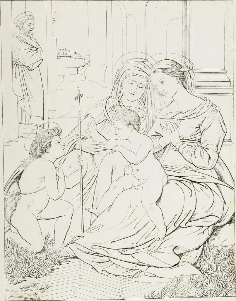An illustration from Raccolta de' piu belli ed interessanti dipinti, musaici ed altri monumenti rinvenuti negli scavi di Ercolano, di Pompei, e di Stabia, che ammiransi nel Museo nazionale.., 1876, leaf 318