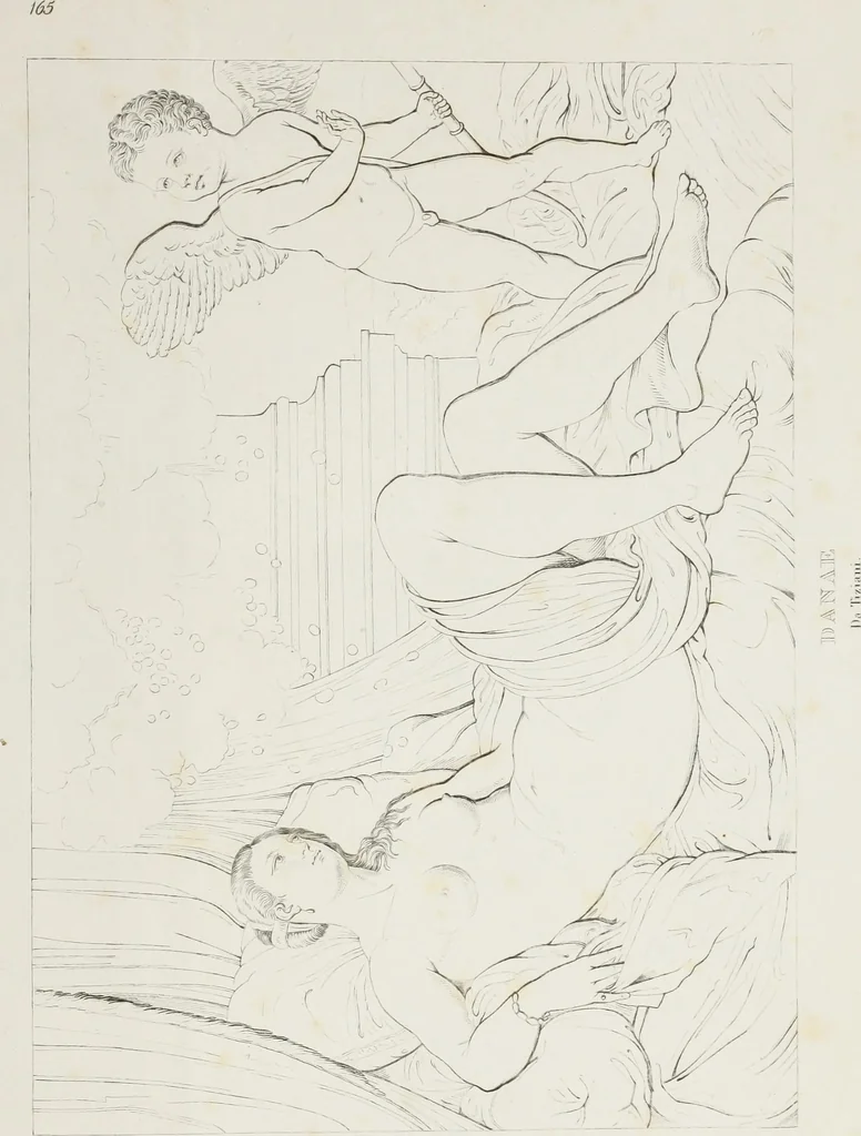An illustration from Raccolta de' piu belli ed interessanti dipinti, musaici ed altri monumenti rinvenuti negli scavi di Ercolano, di Pompei, e di Stabia, che ammiransi nel Museo nazionale.., 1876, leaf 336