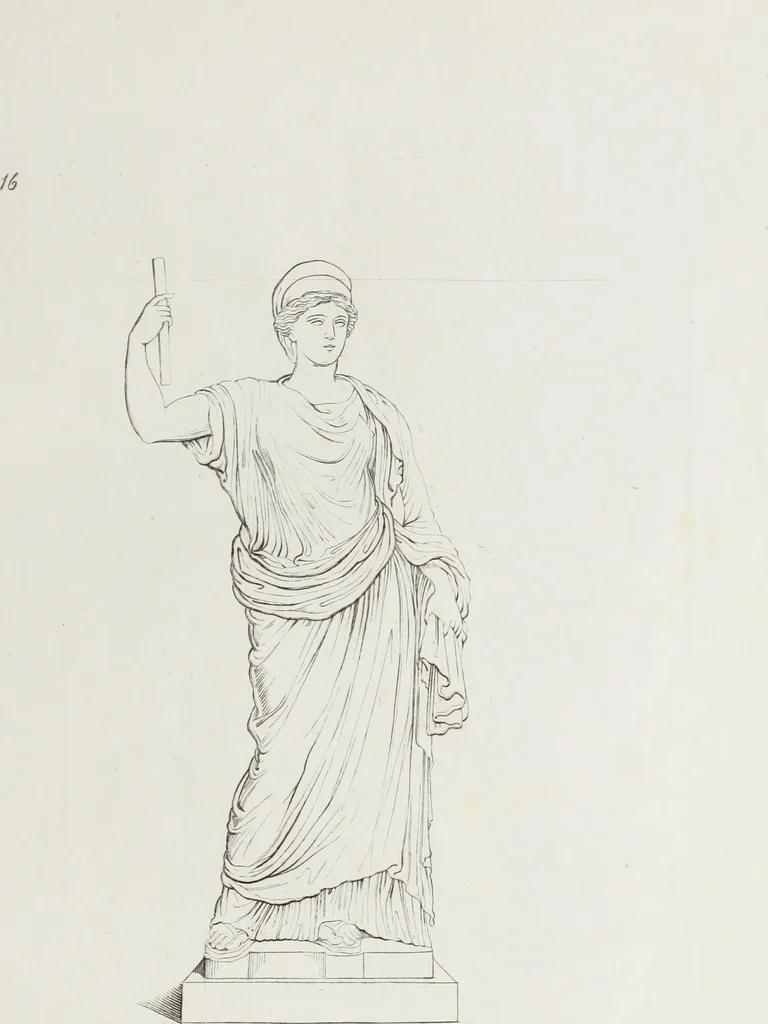An illustration from Raccolta de' piu belli ed interessanti dipinti, musaici ed altri monumenti rinvenuti negli scavi di Ercolano, di Pompei, e di Stabia, che ammiransi nel Museo nazionale.., 1876, leaf 38