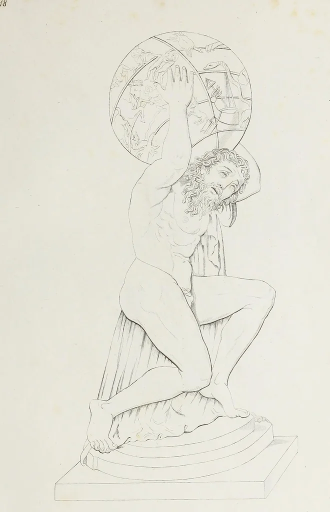 An illustration from Raccolta de' piu belli ed interessanti dipinti, musaici ed altri monumenti rinvenuti negli scavi di Ercolano, di Pompei, e di Stabia, che ammiransi nel Museo nazionale.., 1876, leaf 42
