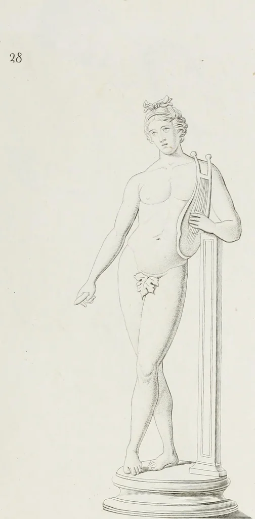 An illustration from Raccolta de' piu belli ed interessanti dipinti, musaici ed altri monumenti rinvenuti negli scavi di Ercolano, di Pompei, e di Stabia, che ammiransi nel Museo nazionale.., 1876, leaf 62