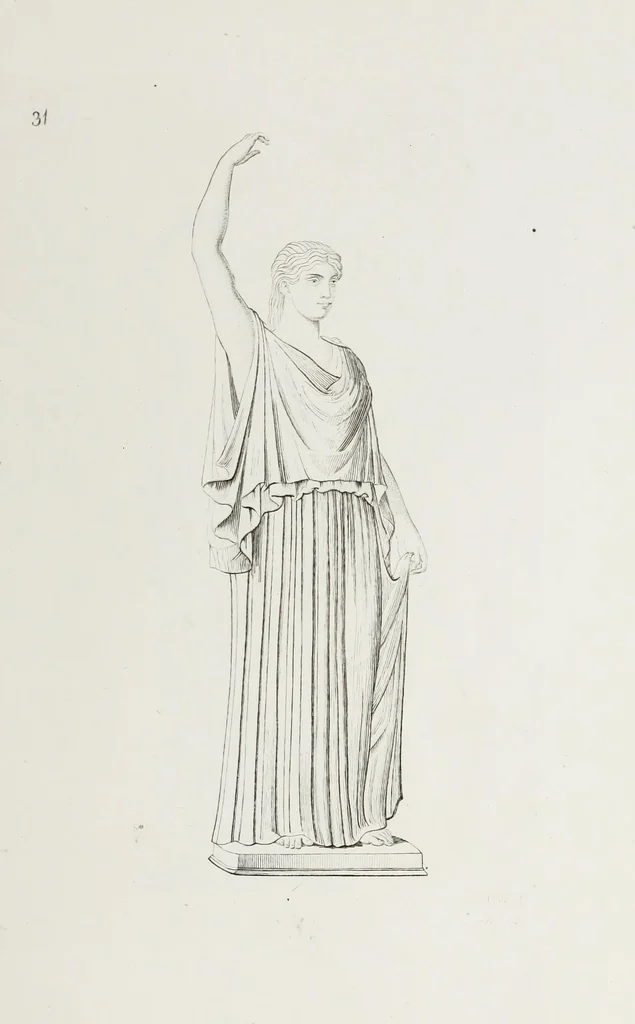 An illustration from Raccolta de' piu belli ed interessanti dipinti, musaici ed altri monumenti rinvenuti negli scavi di Ercolano, di Pompei, e di Stabia, che ammiransi nel Museo nazionale.., 1876, leaf 68