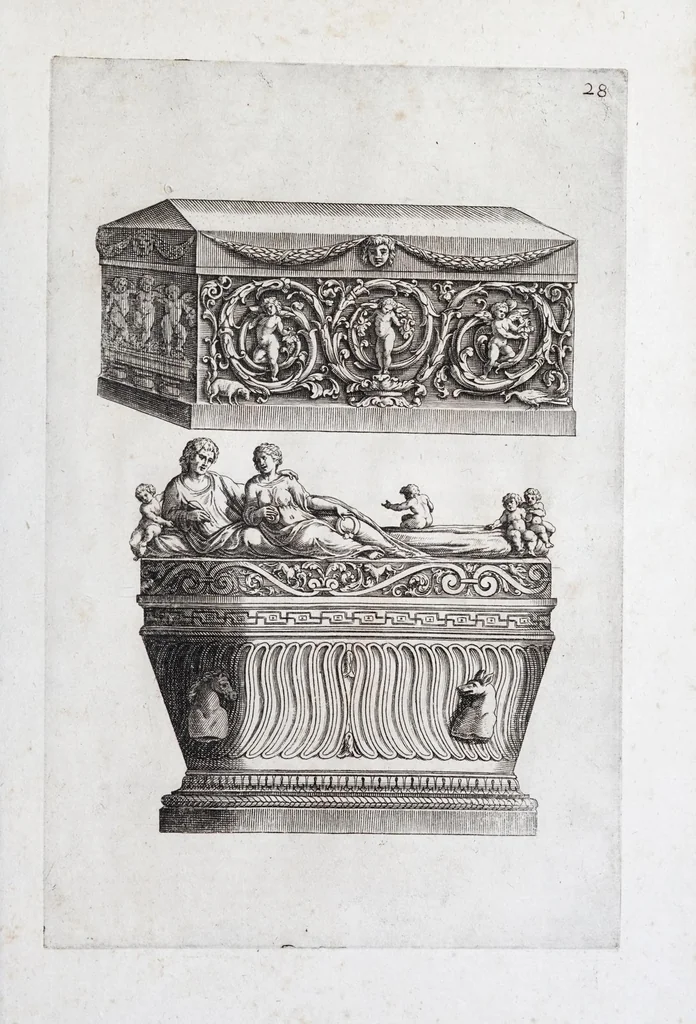 An illustration from Raccolta de' tempij et sepolcri disegnati dall'antico, 1638, leaf 57
