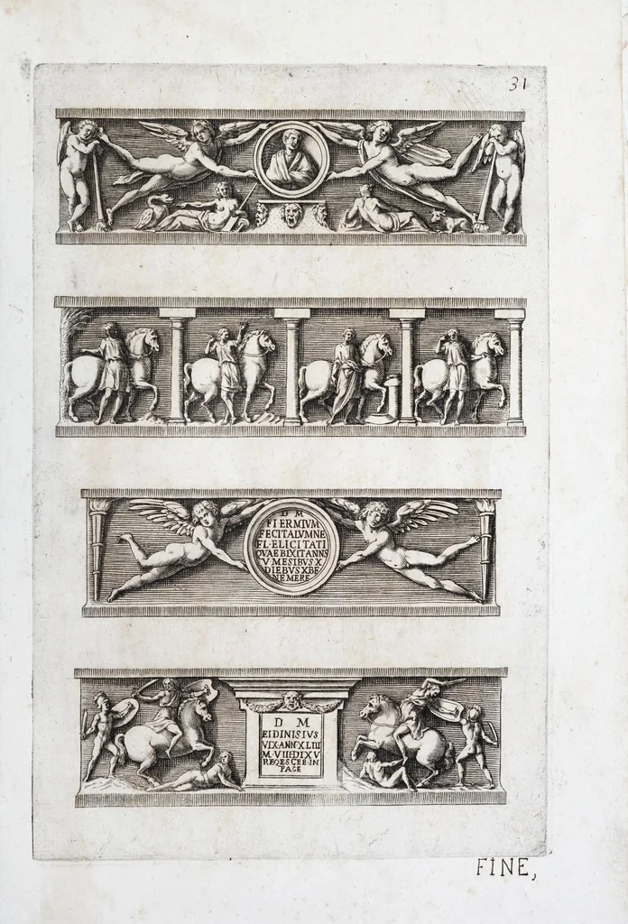 An illustration from Raccolta de' tempij et sepolcri disegnati dall'antico, 1638, leaf 63
