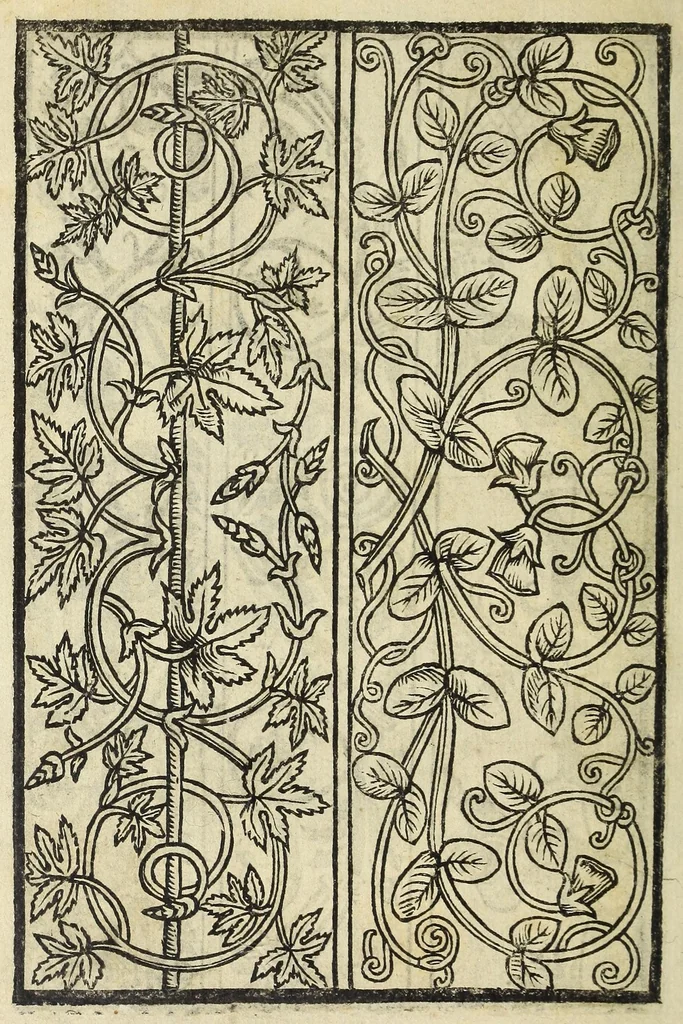 An illustration from Raccolta de tvtti i ritratti & disegni di ricchami : che in Alemagna, in Frãcia, & in Italia si sono trouati, con piu altri aggionti, & nuouamente stampati, 1532, leaf 40