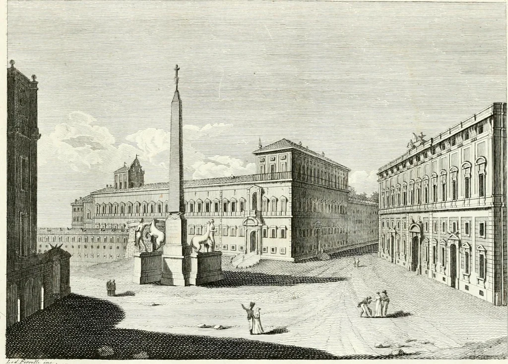 An illustration from Raccolta di 50 vedute antiche, e moderne della città di Roma e sue vicinanze, 1827, leaf 100