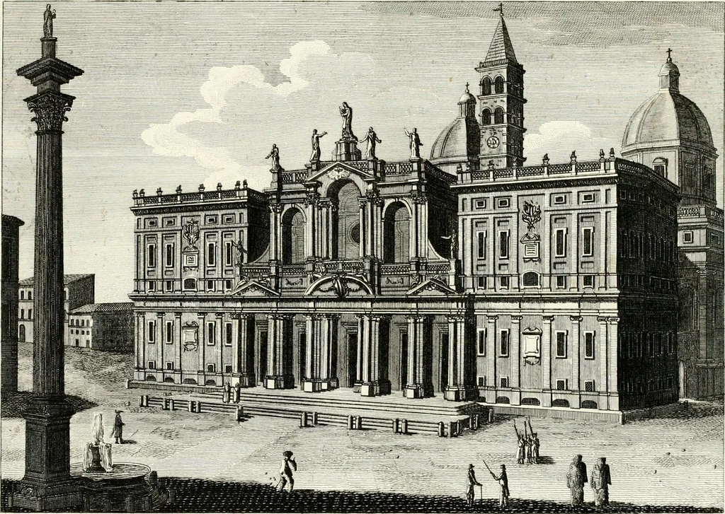 An illustration from Raccolta di 50 vedute antiche, e moderne della città di Roma e sue vicinanze, 1827, leaf 18
