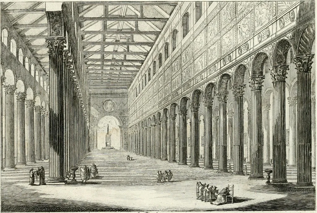 An illustration from Raccolta di 50 vedute antiche, e moderne della città di Roma e sue vicinanze, 1827, leaf 24