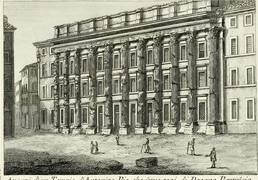 An illustration from Raccolta di 50 vedute antiche, e moderne della città di Roma e sue vicinanze, 1827, leaf 38