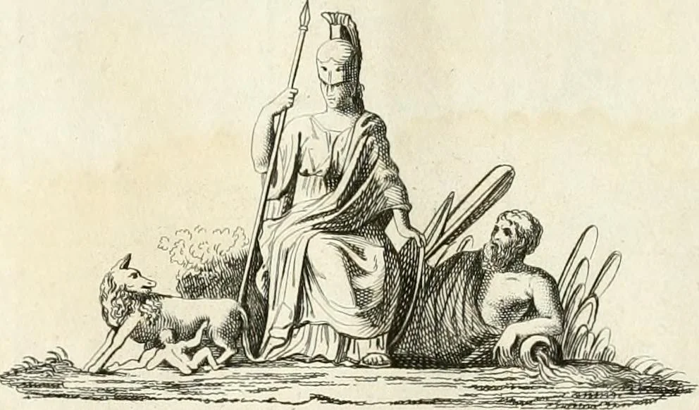 An illustration from Raccolta di 50 vedute antiche, e moderne della città di Roma e sue vicinanze, 1827, leaf 8