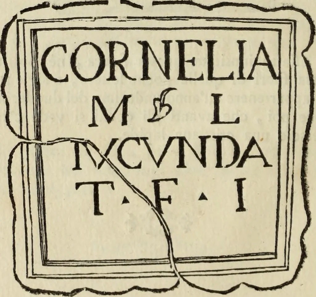 An illustration from Raccolta di diverse antiche inscrizioni e medaglie epitalamiche : ritrovate negli stati di S.S.R.M. il Re di Sardegna : e due dissertazioni sopra un antico turibolo, e campanello, 1781, leaf 59