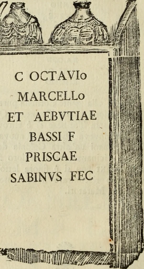 An illustration from Raccolta di diverse antiche inscrizioni e medaglie epitalamiche : ritrovate negli stati di S.S.R.M. il Re di Sardegna : e due dissertazioni sopra un antico turibolo, e campanello, 1781, leaf 61