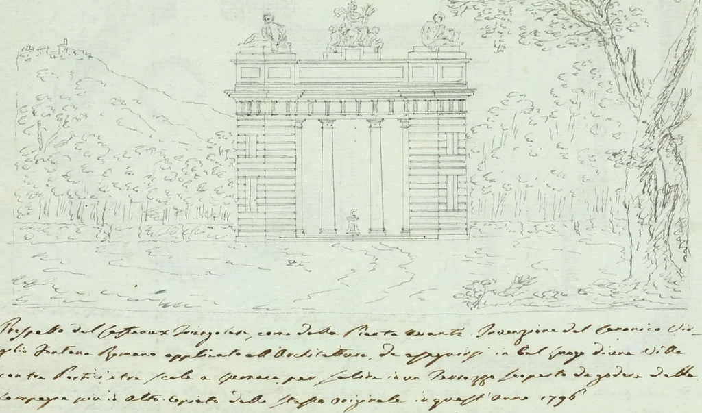 An illustration from Raccolta di vari disegni d'architettura, 1796-1797, 1796, leaf 22