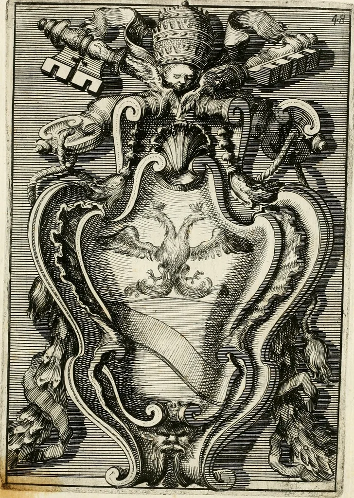 An illustration from Raccolta di varie targhe di Roma fatte da professori primarj, disegnate, ed intagliate da Filippo Juvarra, architetto, 1711, leaf 100