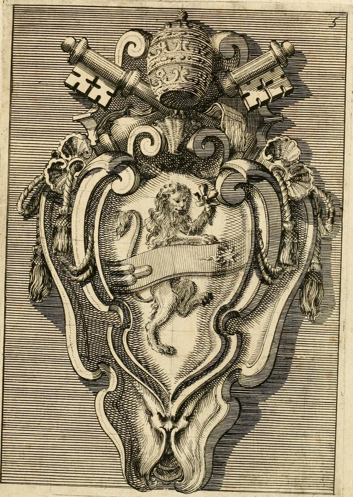 An illustration from Raccolta di varie targhe di Roma fatte da professori primarj, disegnate, ed intagliate da Filippo Juvarra, architetto, 1711, leaf 16