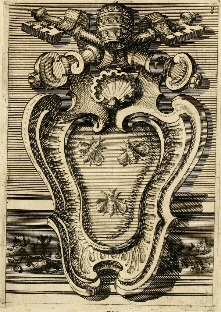 An illustration from Raccolta di varie targhe di Roma fatte da professori primarj, disegnate, ed intagliate da Filippo Juvarra, architetto, 1711, leaf 20