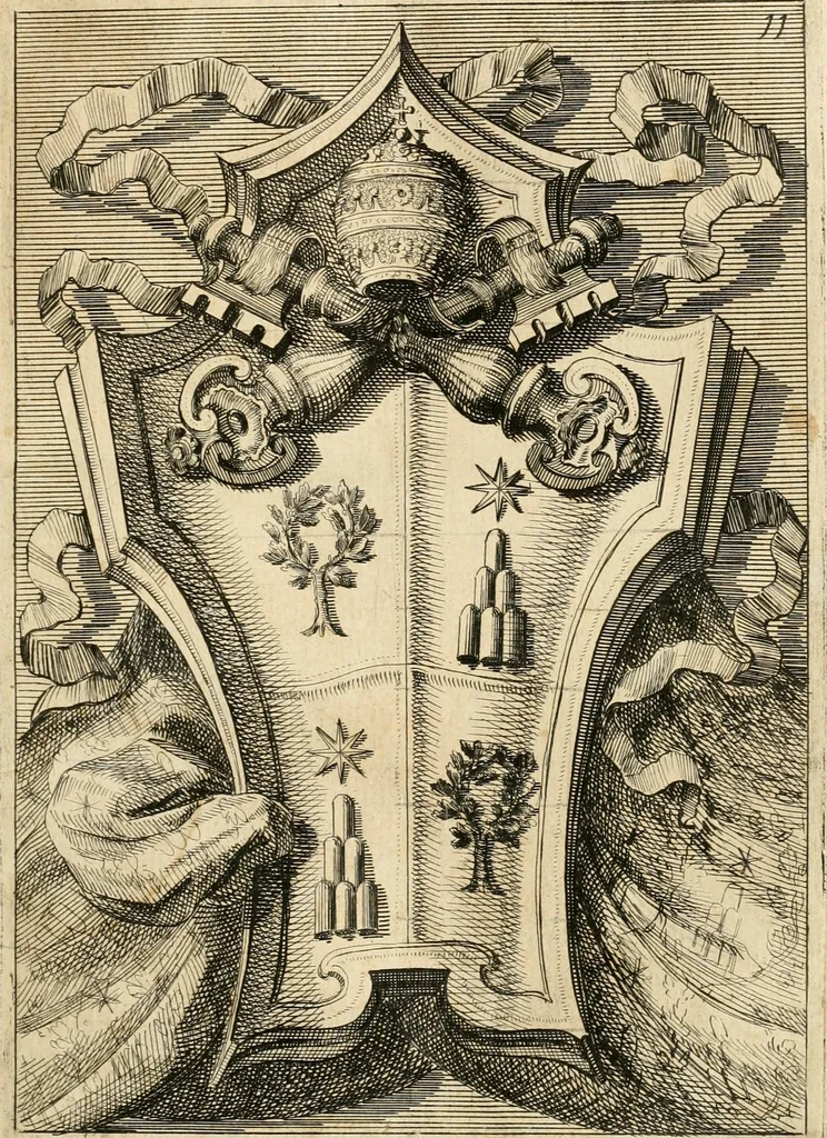 An illustration from Raccolta di varie targhe di Roma fatte da professori primarj, disegnate, ed intagliate da Filippo Juvarra, architetto, 1711, leaf 26