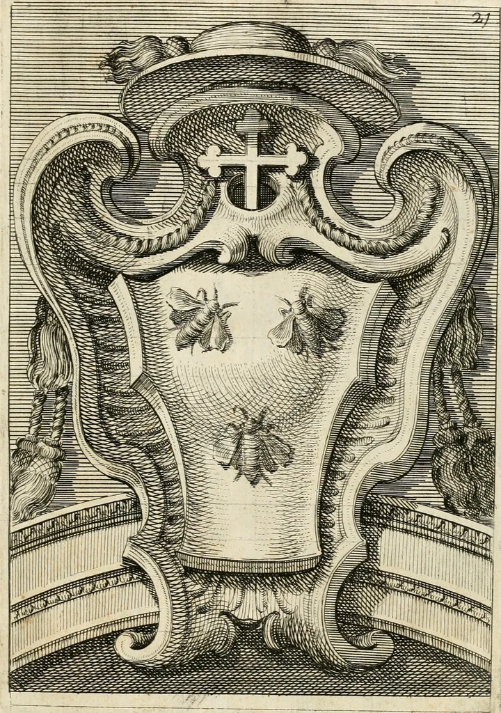 An illustration from Raccolta di varie targhe di Roma fatte da professori primarj, disegnate, ed intagliate da Filippo Juvarra, architetto, 1711, leaf 46