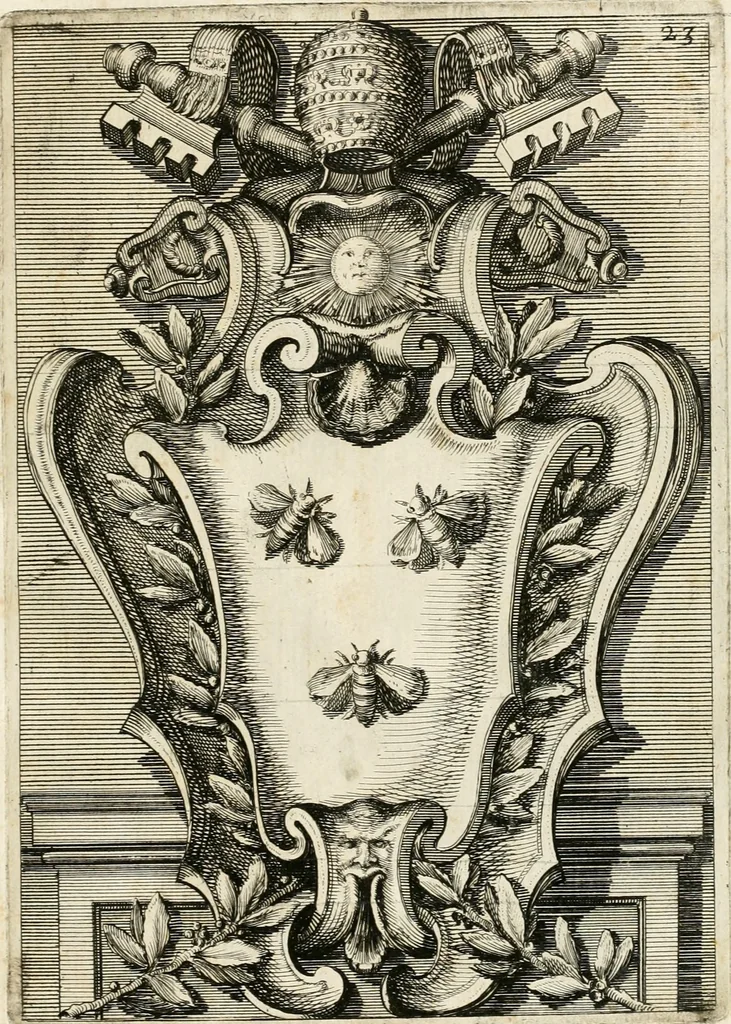 An illustration from Raccolta di varie targhe di Roma fatte da professori primarj, disegnate, ed intagliate da Filippo Juvarra, architetto, 1711, leaf 50