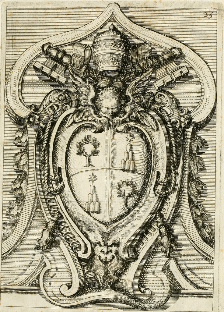 An illustration from Raccolta di varie targhe di Roma fatte da professori primarj, disegnate, ed intagliate da Filippo Juvarra, architetto, 1711, leaf 54