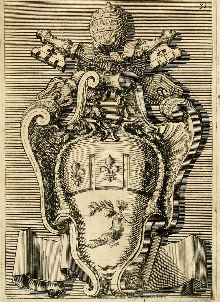 An illustration from Raccolta di varie targhe di Roma fatte da professori primarj, disegnate, ed intagliate da Filippo Juvarra, architetto, 1711, leaf 66
