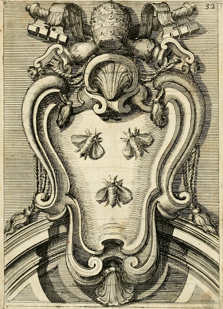 An illustration from Raccolta di varie targhe di Roma fatte da professori primarj, disegnate, ed intagliate da Filippo Juvarra, architetto, 1711, leaf 68
