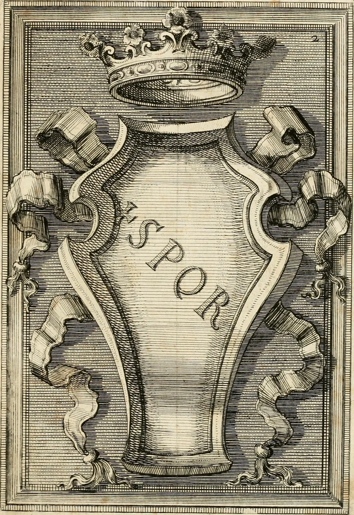 An illustration from Raccolta di varie targhe di Roma fatte da professori primarj, disegnate, ed intagliate da Filippo Juvarra, architetto, 1711, leaf 8
