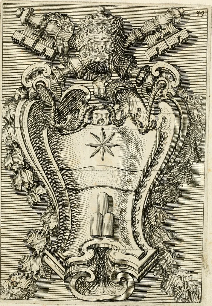 An illustration from Raccolta di varie targhe di Roma fatte da professori primarj, disegnate, ed intagliate da Filippo Juvarra, architetto, 1711, leaf 82