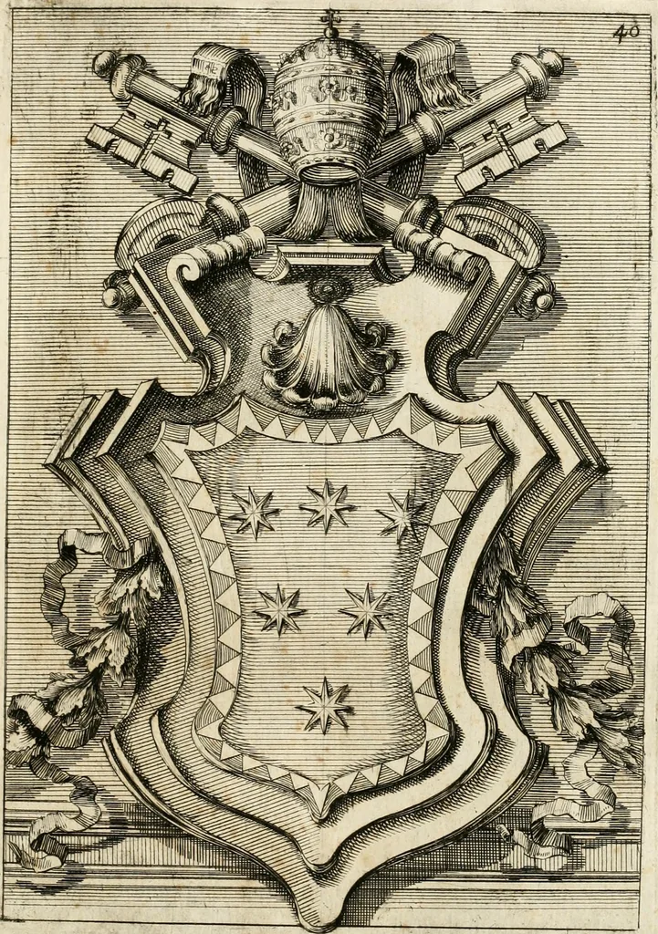An illustration from Raccolta di varie targhe di Roma fatte da professori primarj, disegnate, ed intagliate da Filippo Juvarra, architetto, 1711, leaf 84