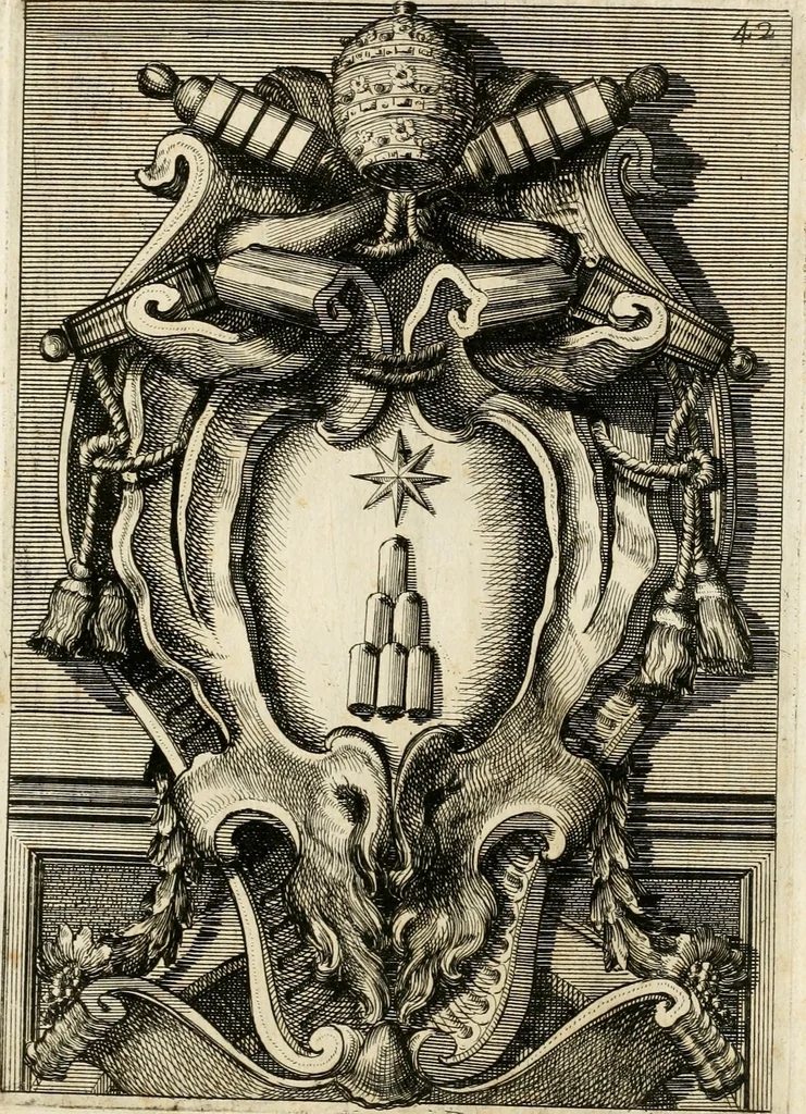 An illustration from Raccolta di varie targhe di Roma fatte da professori primarj, disegnate, ed intagliate da Filippo Juvarra, architetto, 1711, leaf 88
