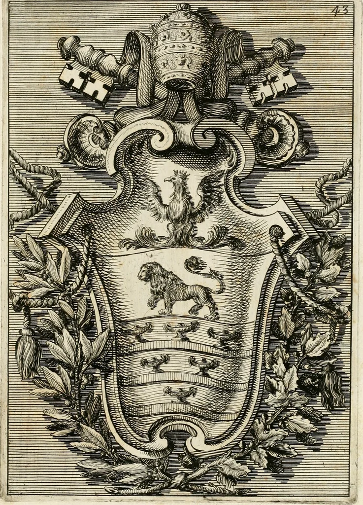An illustration from Raccolta di varie targhe di Roma fatte da professori primarj, disegnate, ed intagliate da Filippo Juvarra, architetto, 1711, leaf 90