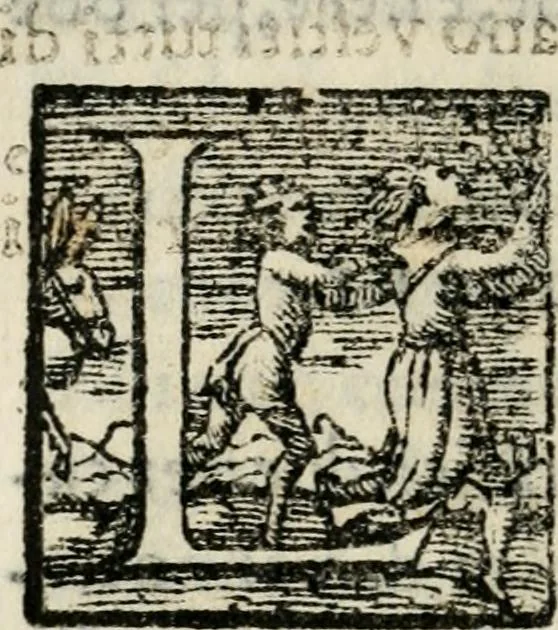 An illustration from Raccolto delle feste fatte in Fiorenza dalli ill.mi & ecc.mi nostri signori e padroni il sig. duca, & il sig. principe di Fiorenza, & di Siena : nella venuta del serenissimo arciduca Carlo d'Austria per honorarne la presenza di Sua Altezza, 1569, leaf 61