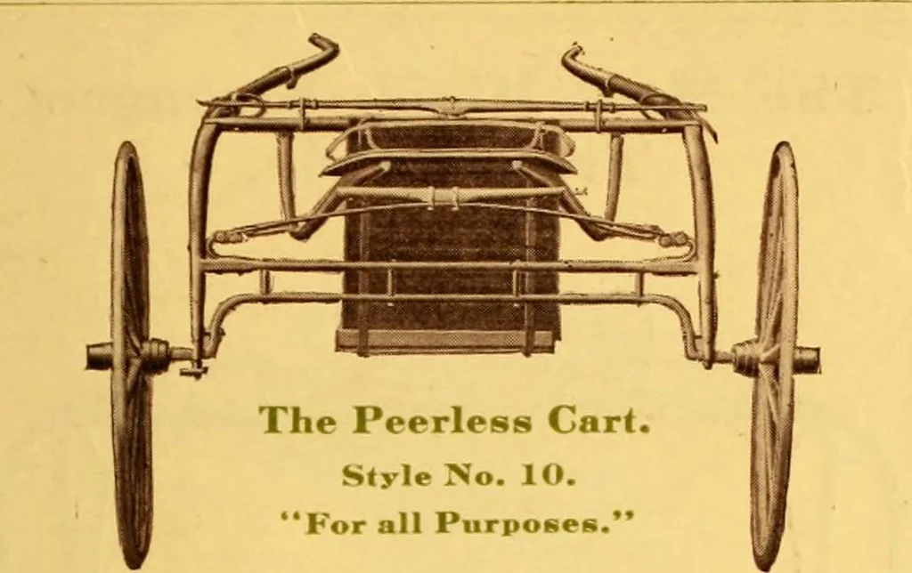 An illustration from Racing and pleasure vehicles : catalog no. 6, showing a complete line of vehicles suitable for all speeding and driving purposes, 1910, leaf 14