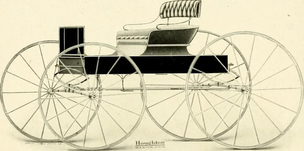 An illustration from Racing and pleasure vehicles : catalog no. 6, showing a complete line of vehicles suitable for all speeding and driving purposes, 1910, leaf 55