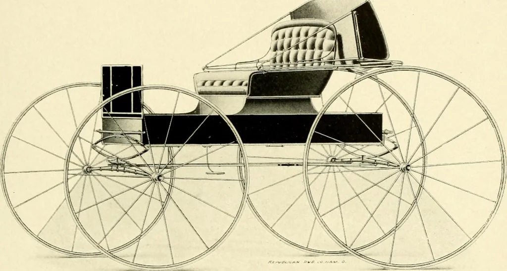 An illustration from Racing and pleasure vehicles : catalog no. 6, showing a complete line of vehicles suitable for all speeding and driving purposes, 1910, leaf 58